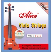 Alice A903 Viyola Tel Seti (Takım Tel) | Çelik Çekirdek, Standart Boy Uyumlu, Öğrenci ve Başlangıç Seviyesi