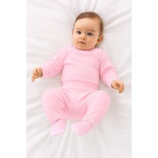 Babyshez %100 Pamuklu Yenidoğan Bebek çoraplı tek alt pantolon