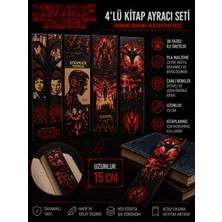 Figür Bende Stranger Things 4’lü Kitap Ayracı Seti – 3D Baskı Pla Malzeme – 15 cm