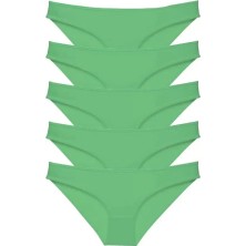 Modenya 5 Adet Süper Eko Set Likralı Kadın Slip Külot Yeşil
