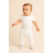 Babyshez %100 Pamuklu Yenidoğan Bebek çoraplı tek alt pantolon