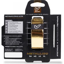 Gruv Gear Fw1-Gld-Sm Fretwrap Metals Gold (Small) | Altın (Gold) Renk, 4 Telli Bas ve 6 Telli Gitar Uyumlu, Tel Susturucu Bandı