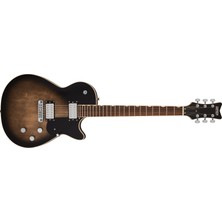 Gretsch 2514103526 Electromatic Jet Elektro Gitar | Gülağacı Klavye, Bristol Fog, Odacıklı (Chambered) Maun Gövde, Black Top Filter'tron Manyetikler