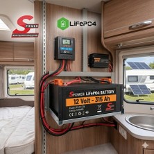 Spower 12V 315AH (12.8V) Lityum Lifepo4 Bluetooth Akü