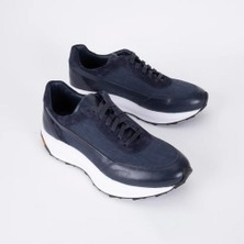 Trust Shoes D4200Y Erkek Sneaker Spor Ayakkabı – Hakiki Deri & Süet Hafif Eva Taban Günlük Kullanım