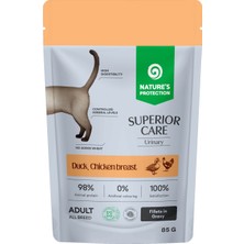 Nature's Protection Superior Care Urinary Ördekli & Tavuk Göğüslü Sos Içinde Yaş Kedi Maması 85G