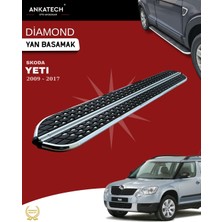 Ankatech Skoda Yeti diamond krom Yan Basamak 173 cm 2009-2017
