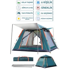 Özbience 6 Kişilik Otomatik Kamp Çadırı, Tente, 240X240X160, Kolay Kurulum