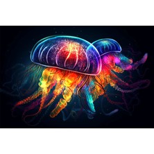 Mistik Deniz Işıltısı — 3D Kabartmalı Premium Duvar Sanatı