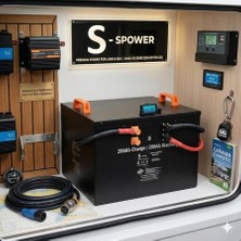 Spower 12V 560AH (12.8V) Lityum Lifepo4 Bluetooth Akü