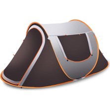 Özbience 3-4 Kişilik Hızlı Kurulum Otomatik Kamp Çadırı, Su Geçirmez, Sineklikli