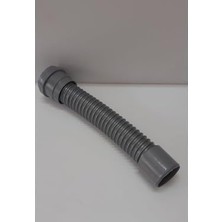 Enyaza Home Gama Balkon Gider Hortumu Körüğü Esnek Troblen Gri (60 Cm)
