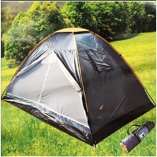 Özbience 7 Kişilik Çadır, Koyu Lacivert ve Sarı, 320X240X180 cm