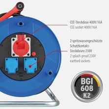 Enyaza Home Garant Cee 1 IP44 Endüstriyel Şantiye Kablo Makarası, (Siyah 30 M Kablo, Özel Plastik, Şantiye Kullanımı ve Dış Mekanda Sürekli Kullanım, Bgı 608, Alman Malı)