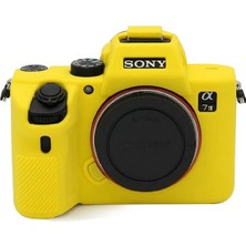 Mettzchrom Sony A7M4 A74 A7M5 Mark V A7 Mark 4 Uyumlu Silikon Koruyucu Kılıf