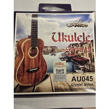 Alice AU-045-C AU045-C Concert Ukulele Tel Seti | Kristal Naylon, Konser Boy Uyumlu, Sıcak ve Dengeli Ses
