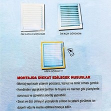 Enyaza Home Plastik Menfez 35X35 cm Banyo / Wc Havalandırma Menfezi Panjur