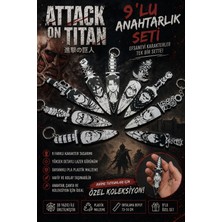 Figür Bende Attack On Titan Anime Plastik Bıçak Anahtarlık Seti 9’lu – Pla Plastik 3D Baskı Koleksiyonluk Tasarım