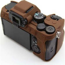 Mettzchrom Sony A7M4 A74 A7M5 Mark V A7 Mark 4 Uyumlu Silikon Koruyucu Kılıf
