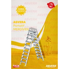 Asvera Alüminyum 10+10 Çift Çıkışlı Merdiven