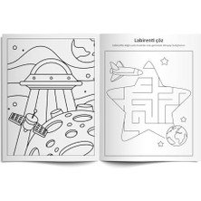 Enyaza Home Boya Sil Aktivite Boyama Kitabı Uzay A4 Ebat