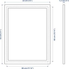 Enyaza Home Çerçeve, Plastik ve Fibrokarton, 30X40 Santimetre, Beyaz [tek Çerçeve]