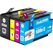 Hp Officejet Pro 9120B Hp Officejet Pro 9130B Yazıcı Uyumlu Hp 938 Çipli 4 Renk Muadil Kartuş Seti Yüksek Kapasiteli