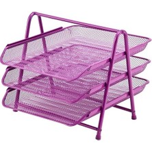 Enyaza Home 3'lü Evrak Rafı Seti Mor