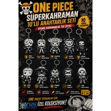 Figür Bende One Piece Süperkahraman Temalı 10’lu Anahtarlık Seti – Pla Plastik 3D Baskı Koleksiyonluk Tasarım