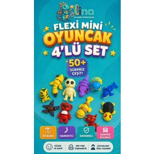 Lina - Mini Flexi Sürpriz Oyuncak Figürleri - 4'lü Set