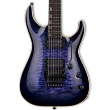 Esp Ltd Eııhorqmfrrdb E-Iı Horizon Quilted Maple Reindeer Blue Elektro Gitar | Floyd Rose Tremolo Köprü, Emg Manyetik, Japon Üretim