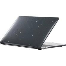 Hk Teknoloji Macbook Air 15 Inç A3448 M5 Işlemcili 2026 Model Uyumlu Parlak Kristal Simli Şeffaf Kılıf Hardcase