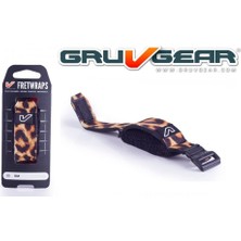 Gruv Gear Fw-1pk-Lep-Sm Fretwrap Leopar (Small) | Hayvan Desenli Özel Seri, 4 Telli Bas ve 6 Telli Gitar Uyumlu, Klavye Susturucu