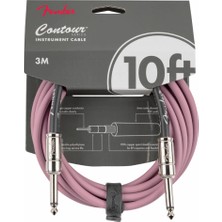 Fender 0990571866 Contour Serisi Enstrüman Kablosu (5.5m) | Burgundy Mist, Ekstra Uzunluk, Örgülü Esnek Dış Kaplama, Gürültü Önleyici Tasarım