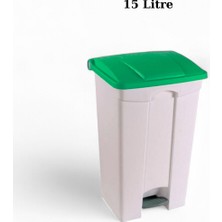 PremiumPort Şık ve Kullanışlı 15 Lt Slim Pedallı Çöp Kutusu, Iç ve Dış Mekan Ideal