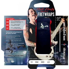 Gruv Gear Fw1-Mkh-Sm Fretwrap Matthew Kiichi Heafy Signature (Small) | Imza Serisi, 4 Telli Bas ve 6 Telli Elektro Gitar Uyumlu, Susturucu