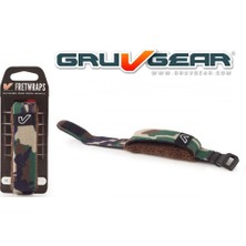 Gruv Gear Fw-1pk-Cmg-Sm Fretwrap Camo Yeşil (Small) | Kamuflaj Desenli, 4 Telli Bas ve 6 Telli Gitar Uyumlu, Klavye Tel Susturucu