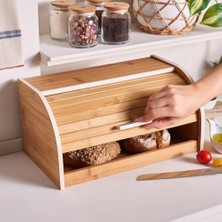 Enyaza Home Aksel Bamboo Ekmek Kutusu
