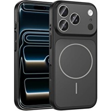 Mus10 Apple iPhone 14 Pro Max Uyumlu Kılıf Magsafe Şarj Özellikli Tam Kamera Lens Tam Korumalı Kapak