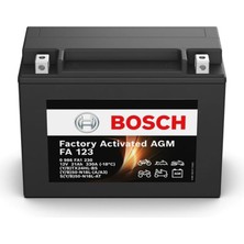 Motostart Bosch Fa 123 YTX24HL 12 V 21 Amper Agm Akü (Kullanıma Hazır)