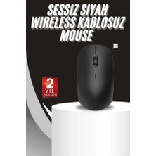 Teknodayım Ergonomik Tasarım Kablosuz Siyah Mouse Hassas Uzun Ömürlü