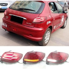 X Power Tuning Peugeot 206 Hb 1999.2005 Uyumlı Kırmızı Ledli Stop