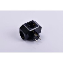 Enyaza Home Plus Beyaz Üçlü Topraklı Priz Yeni Nesil Priz (Siyah)