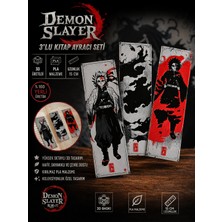 Figür Bende Demon Slayer 3’lü Kitap Ayracı Seti – 3D Baskı Pla Malzeme – 15 cm