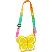 The Littles Kids Kelebek Model Pop-Itli Yumuşak Silikonlu Ayarlanabilen Askılı Kız Çocuk Çanta