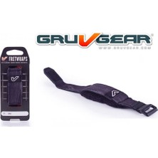Gruv Gear Fw-1pk-Drk-Sm Fretwrap Wood Abanoz (Small) | Ahşap Görünümlü Seri, 4 Telli Bas ve 6 Telli Gitar Uyumlu, Susturucu Bant