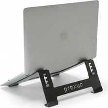 Enyaza Home Prexua Stepper Laptop Standı - Notebook Yükseltici Altlık - Metal - Siyah - STP4025 (Siyah)