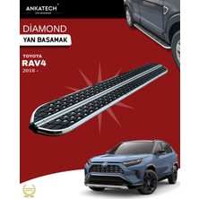 Ankatech Toyota Rav 4  diamond krom Yan Basamak 173 cm 2018 Üzeri
