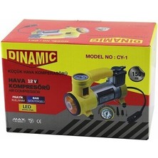Go İthalat OTO - ARAÇ HAVA KOMPRESÖRÜ KAMYON - OTOBÜS - DC/12V-13.5V - 15Amp - 150PSI - BAR GÖSTERGE - LED AYDINLATMA CY-1