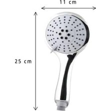 Enyaza Home Fonksiyonlu El Duş Başlığı 1.kalite Krom Kaplı Paslanmaz Banyo El Duşu Tepe Duşu Duş Başlığı